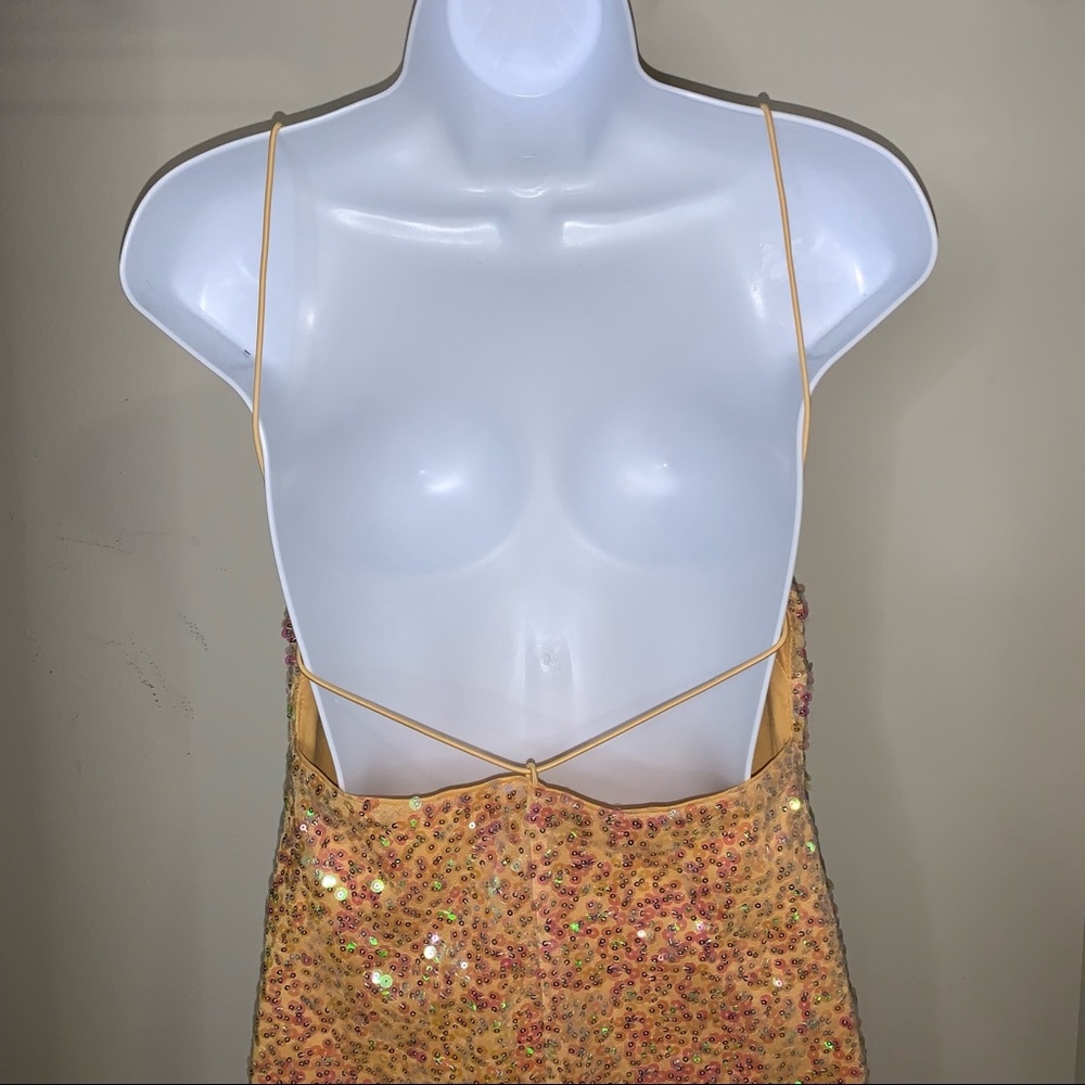 Lulu’s Sequin Open Back Mini Dress - Picture 2 of 7